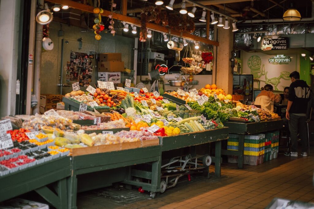 Produce at a participating farmers’ market
